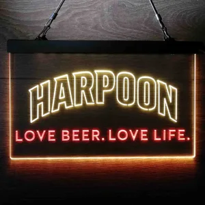 Harpoon Love Beer. Love Life. Neon-Like LED Sign