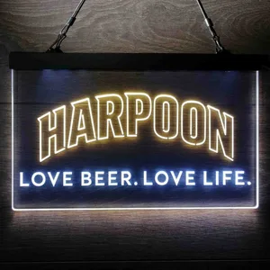 Harpoon Love Beer. Love Life. Neon-Like LED Sign