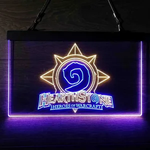 Hearthstone Heroes of Warcraft Neon-Like LED Sign