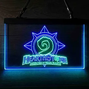 Hearthstone Heroes of Warcraft Neon-Like LED Sign