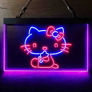 Hello Kitty Sitting Neon-Like LED Sign