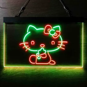 Hello Kitty Sitting Neon-Like LED Sign