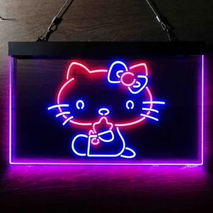 Hello Kitty Sitting Neon-Like LED Sign