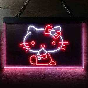 Hello Kitty Sitting Neon-Like LED Sign