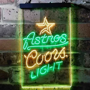 Houston Astros Coors Light Neon-Like LED Sign