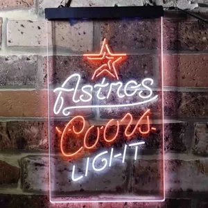 Houston Astros Coors Light Neon-Like LED Sign