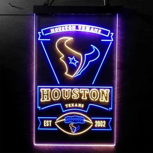 Houston Texans EST 2002 Neon-Like LED Sign