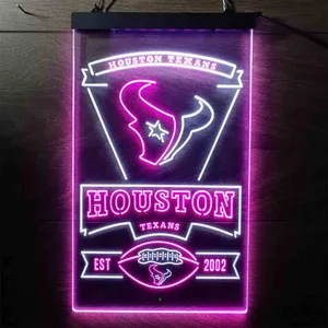 Houston Texans EST 2002 Neon-Like LED Sign