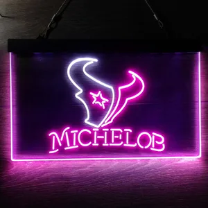 Houston Texans Michelob Neon-Like LED Sign