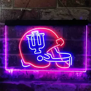 Indiana Hoosiers Helmet  Neon-Like LED Sign