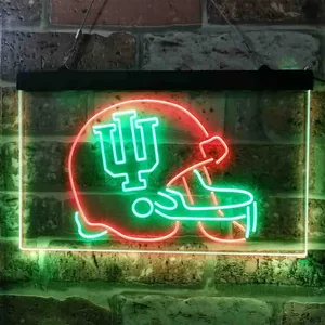 Indiana Hoosiers Helmet  Neon-Like LED Sign