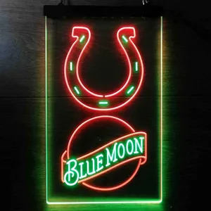 Indianapolis Colts Blue Moon Neon-Like LED Sign