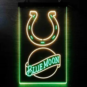 Indianapolis Colts Blue Moon Neon-Like LED Sign