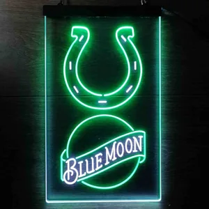 Indianapolis Colts Blue Moon Neon-Like LED Sign