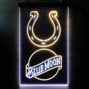 Indianapolis Colts Blue Moon Neon-Like LED Sign