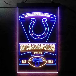 Indianapolis Colts EST 1953 Neon-Like LED Sign