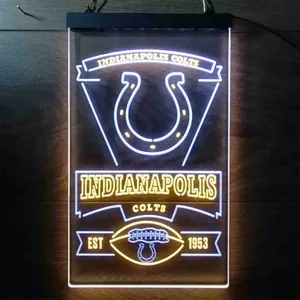 Indianapolis Colts EST 1953 Neon-Like LED Sign