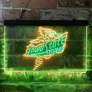 Iowa State Cyclones Logo Neon-Like LED Sign