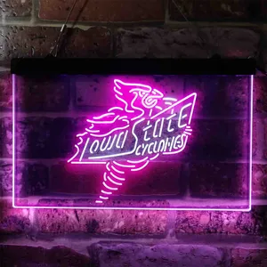 Iowa State Cyclones Logo Neon-Like LED Sign
