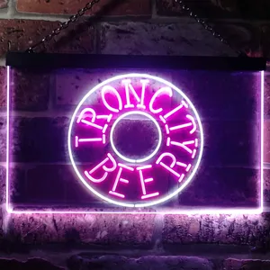 Iron City Beer Wheel Neon-Like LED Sign