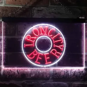 Iron City Beer Wheel Neon-Like LED Sign