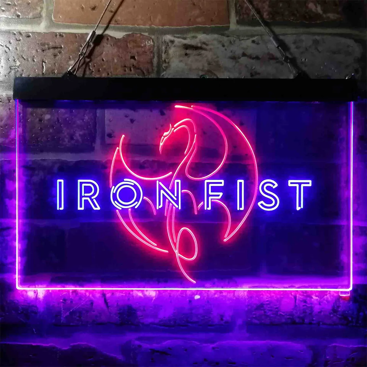 Iron Fist Dragon Neon-Like LED Sign