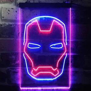 Iron Man Face Neon-Like LED Sign