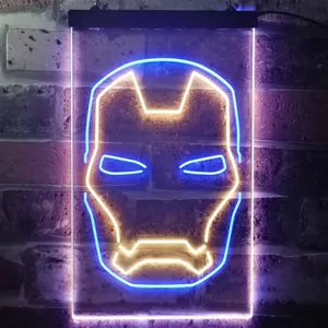 Iron Man Face Neon-Like LED Sign