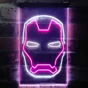 Iron Man Face Neon-Like LED Sign