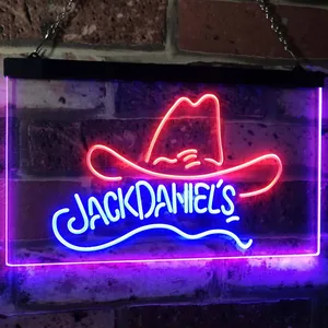 Jack Daniel's Cowboy Hat Neon-Like LED Sign