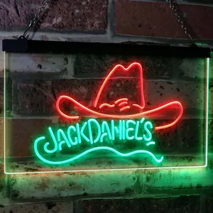 Jack Daniel's Cowboy Hat Neon-Like LED Sign