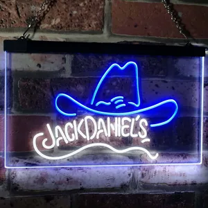 Jack Daniel's Cowboy Hat Neon-Like LED Sign