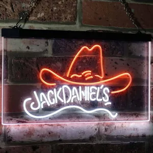 Jack Daniel's Cowboy Hat Neon-Like LED Sign
