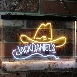 Jack Daniel's Cowboy Hat Neon-Like LED Sign