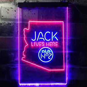 Jack Daniel's Jack Lives Here - Arizona Neon-Like LED Sign
