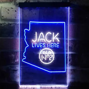 Jack Daniel's Jack Lives Here - Arizona Neon-Like LED Sign