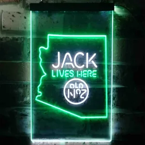 Jack Daniel's Jack Lives Here - Arizona Neon-Like LED Sign