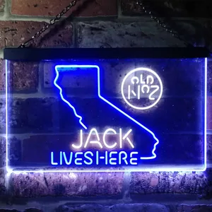 Jack Daniel's Jack Lives Here - California Neon-Like LED Sign