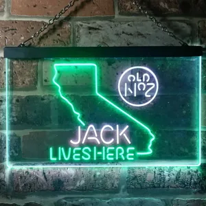Jack Daniel's Jack Lives Here - California Neon-Like LED Sign