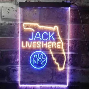 Jack Daniel's Jack Lives Here - Florida Neon-Like LED Sign