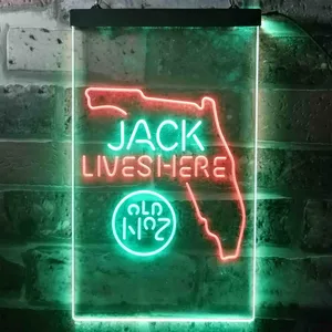Jack Daniel's Jack Lives Here - Florida Neon-Like LED Sign