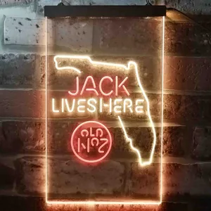 Jack Daniel's Jack Lives Here - Florida Neon-Like LED Sign