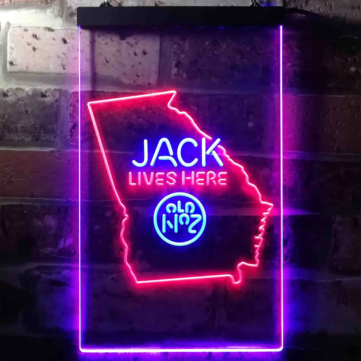 Jack Daniel's Jack Lives Here - Georgia Neon-Like LED Sign