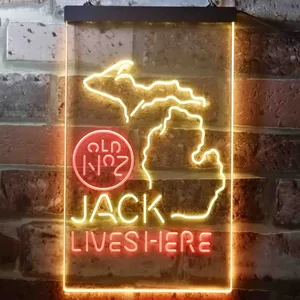 Jack Daniel's Jack Lives Here - Michigan Neon-Like LED Sign