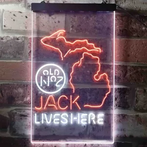 Jack Daniel's Jack Lives Here - Michigan Neon-Like LED Sign