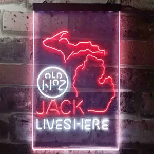 Jack Daniel's Jack Lives Here - Michigan Neon-Like LED Sign