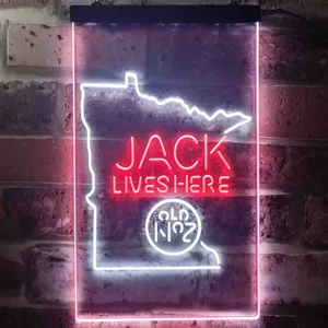 Jack Daniel's Jack Lives Here - Minnesota Neon-Like LED Sign