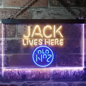 Jack Daniel's Jack Lives Here Neon-Like LED Sign