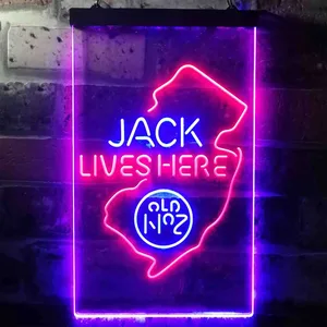 Jack Daniel's Jack Lives Here - New Jersey Neon-Like LED Sign