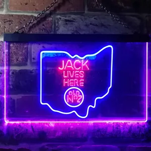 Jack Daniel's Jack Lives Here - Ohio Neon-Like LED Sign